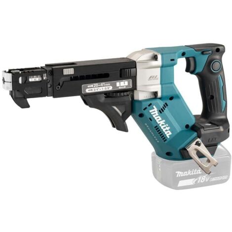 Makita Utensili - Avvitatore per cartongesso a batteria da 18 V con caricatore, senza batteria e caricabatterie DFR452Z