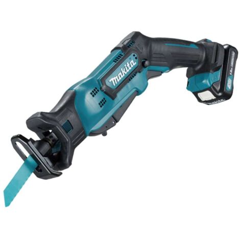Makita Utensili - Seghetto dritto a batteria 12V, 2x batterie 2,0 Ah XR, caricabatterie JR103DSAE