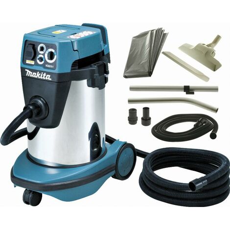 Makita - Aspirateur d'atelier et eau et poussière Pro 1050W 32L classe H - VC3211HX1