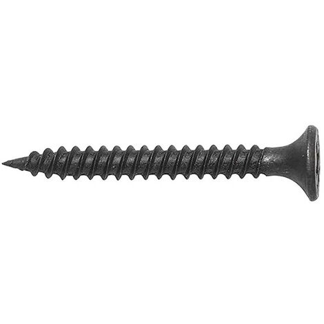 Makita – Vis à placo 3,5 x 25 mm sur armature métallique – Filetage fin pour vissage rapide – Traitement phosphaté gris – 1000 vis – F31227