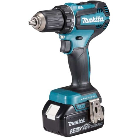 Makita Werkzeug - 18V Akku-Bohrschrauber, 2x Li-Ion LXT 3,0 Ah, Ladegerät DDF485SFJ