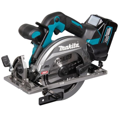 Makita Werkzeug - 40V Akku-Handkreissäge 165 mm, 2x Akku 2,5 Ah Li-Ion XGT, Ladegerät HS012GD201