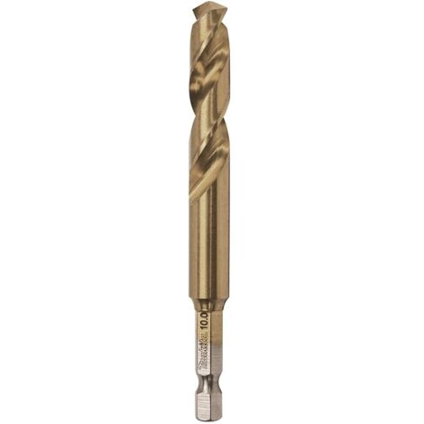 Makita wiertło do metalu hss-tin 1/4" hex 10,0x102mm
