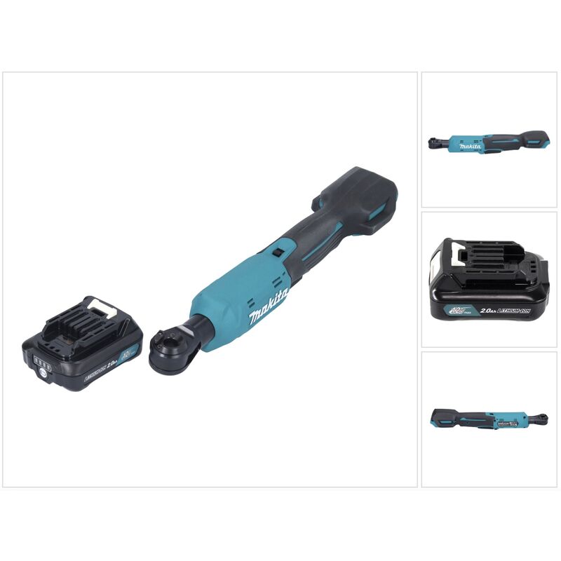 Wr 100 DA1 Visseuse à cliquet sans fil 12 v 47,5 Nm 1/4'' 3/8'' + 1x batterie 2,0 Ah - sans chargeur - Makita