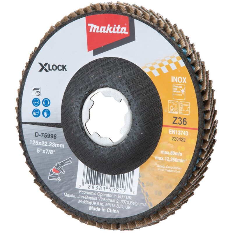 Fächerschleifscheibe 125 mm Z36 D 75998 Makita