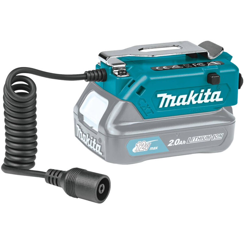 Makita – Adaptateur de batterie 12 V max – Pour couvertures et vestes chauffantes – Série CXT – Technologie avancée pour performance optimale