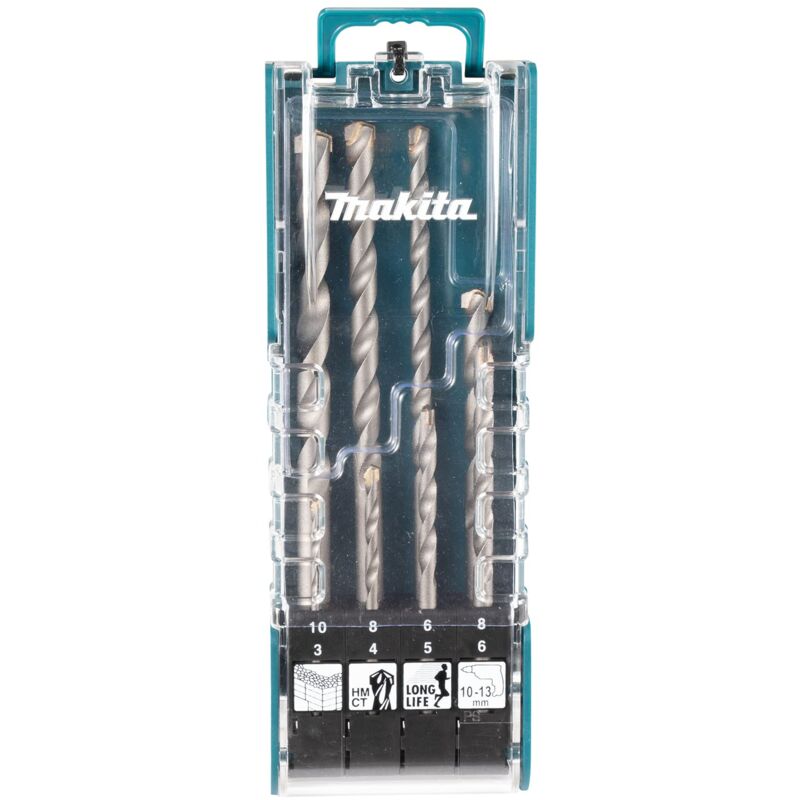 Zestaw wierteł do betonu 8szt. 3/4/5/6/8/10 mm - Makita