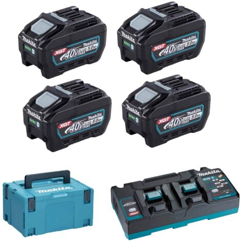 MAKITA ZESTAW ZASILAJĄCY 40V 2x5,0Ah XGT (BL4050Fx4+DC40RB) (UN3480) ...