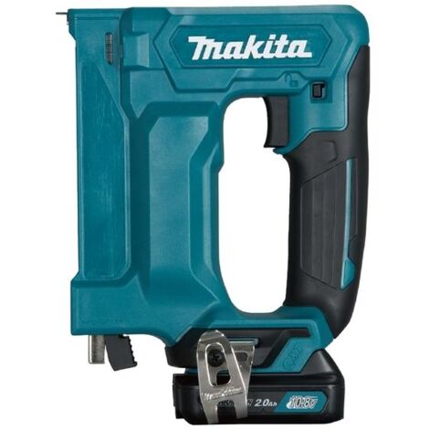Makita Zszywacz 12V CXT ST113DWAJ 1x2,0Ah - Grapadora eléctrica portátil, uso doméstico y profesional, alta potencia y diseño compacto.
