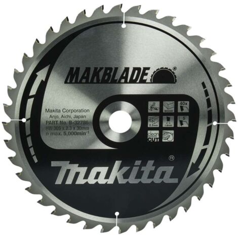 Makita Zubehör - Sägeblatt Holz 305x30 mm, 40 Zähne B-32786