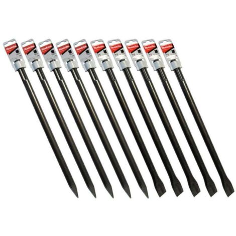 Makita Zubehör - SDS-Max Meißel-Set, 10-tlg. D-35324-10