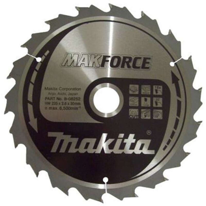 Zubehör - Sägeblatt Holz 235x30 mm, 18 Zähne B-08252 - Makita