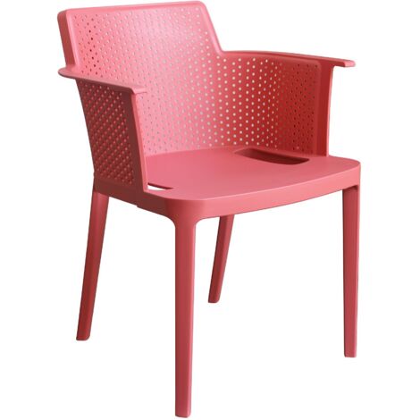 MAKKA - poltrona da esterno ed interno in plastica set da 4