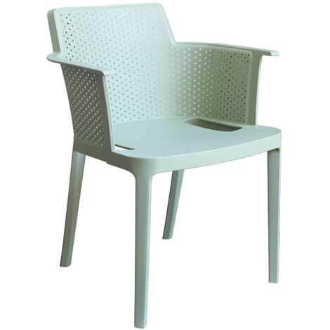 MAKKA - poltrona da esterno ed interno in plastica set da 4