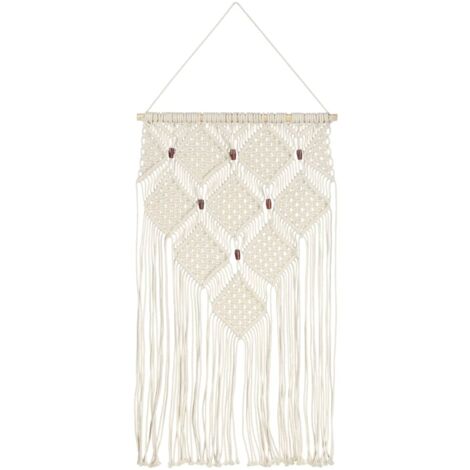 Makramee Wandbehang 40x80 cm Baumwolle vidaXL159749