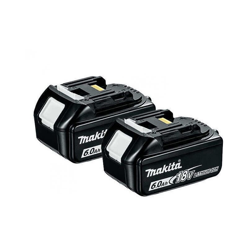 Makita - Makstar 18V lxt Li-Ion 6.0 Ah BL1860B 2-Pack Batterie (197293-4)
