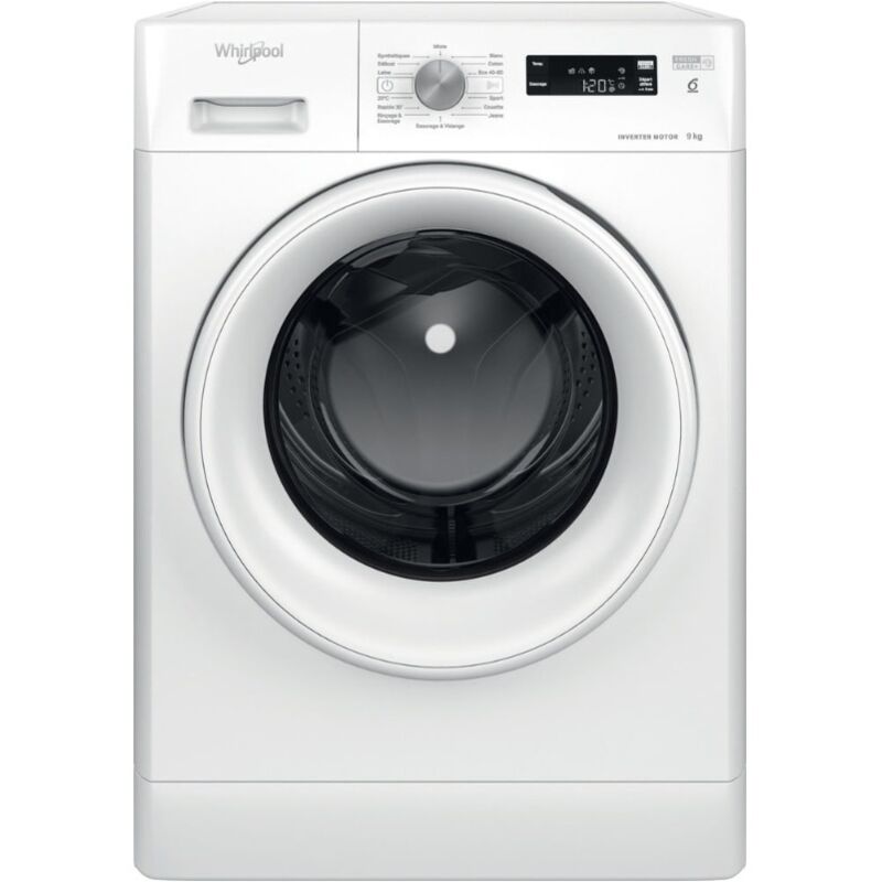Whirlpool - Lave-linge hublot 9kg 1200 tours/min FFSP9269WFR