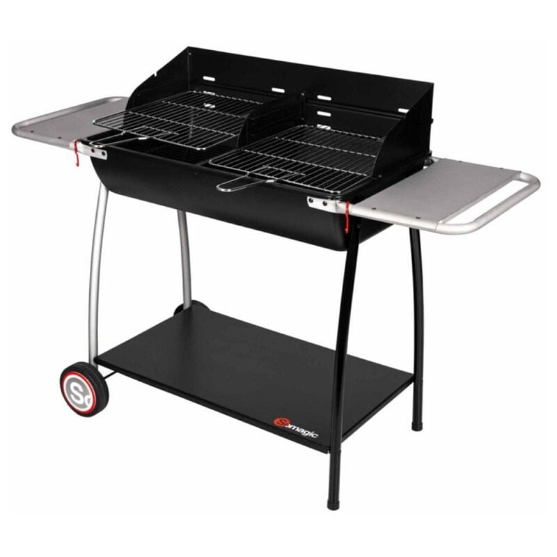 Somagic - Barbecue à charbon en acier Malaga