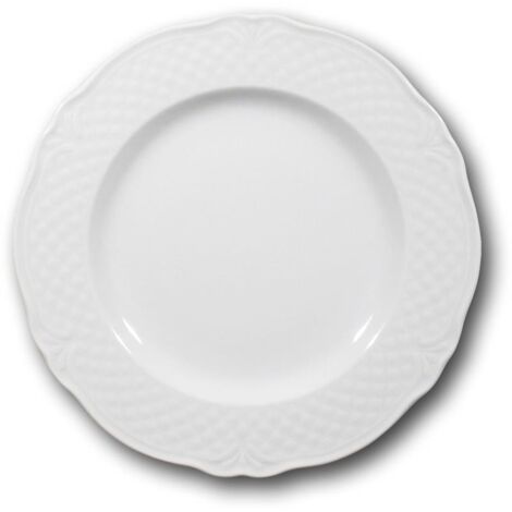 MALAGA PIATTO PIANO 26 CM BIANCO