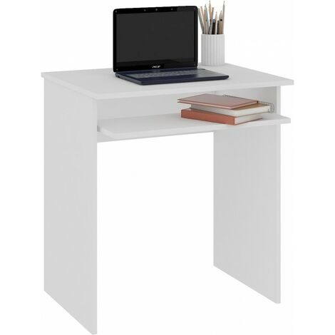MALAWI | Bureau informatique compacte 68x74x51 cm | Support coulissant clavier | Design moderne | Table ordinateur portable | Sonoma