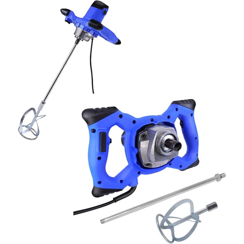 Hsha - Malaxeur Béton, Mélangeur de Mortier 2600W, Malaxeur Mortier Colle, Mélangeur de Camion, Malaxeur électrique, M14, 6 Vitesses