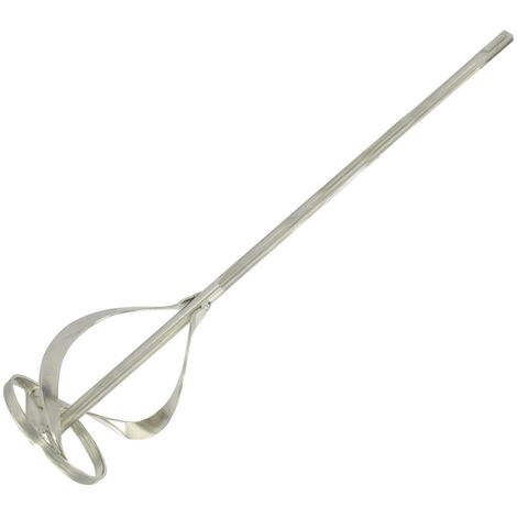 Malaxeur SDS en acier zingué 600 x 100 mm – Fixation SDS – Pour mélanger colle, peinture, plâtre, mortier – Beast
