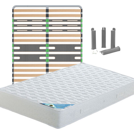 MALDIVES - Pack Matelas + AltoZone 120x190 + Pieds
