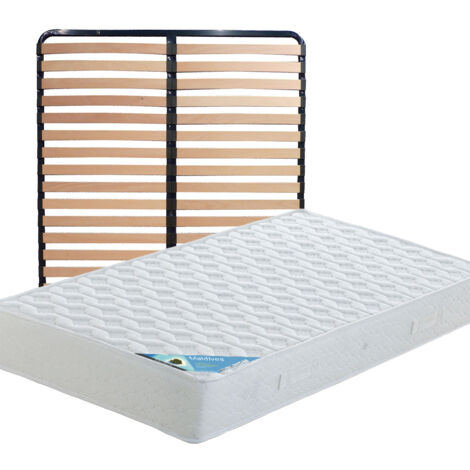 MALDIVES - Pack Matelas + Lattes 140x190