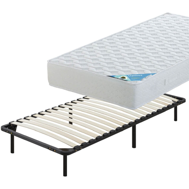 MALDIVES - Pack Matelas + Sommier Démontable AltoMax 90x190cm + Pieds