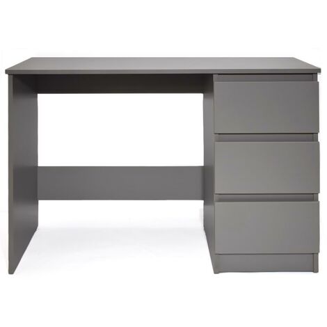 IQGB Maldon Modern 3 Drawer Dressing Table - Matt Grey