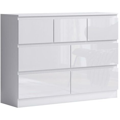 Ikea white gloss deals drawers