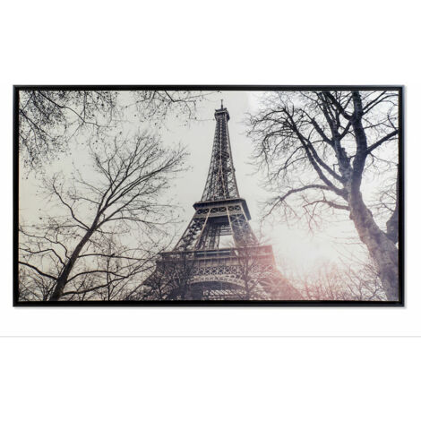 Malerei auf Leinwand Ps 144x3.5x84 Paris gerahmt auf Leinwand PS weißes Material Multicolor -Farbfamilienfotos Details