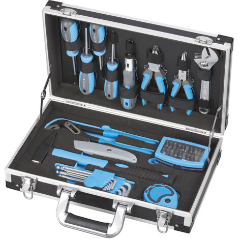 MALETA CAJA DE UTILES Y ACCESORIOS HERRAMIENTAS 54 PZ TRABAJO FERVI 0434