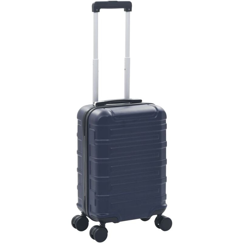 

vidaXL Maleta con ruedas trolley rígida azul marino ABS - Azul
