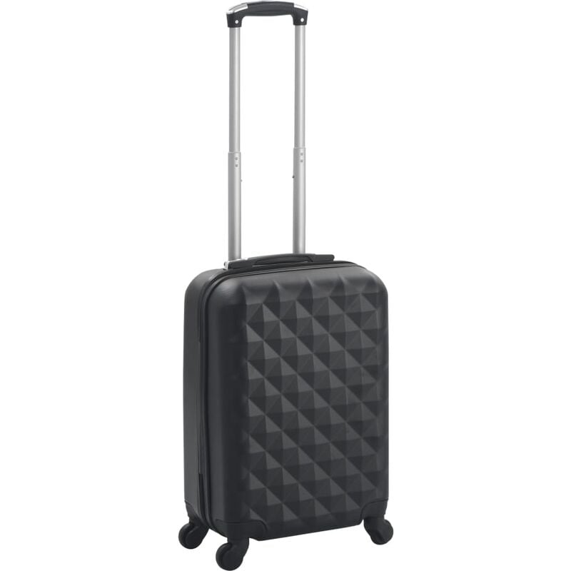 

Vidaxl - Maleta con ruedas trolley rígida negra ABS - Negro