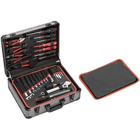 Maleta De La Herramienta Allround Maleta Marco De Aluminio Montado 138 Piezas Gededore Rojo