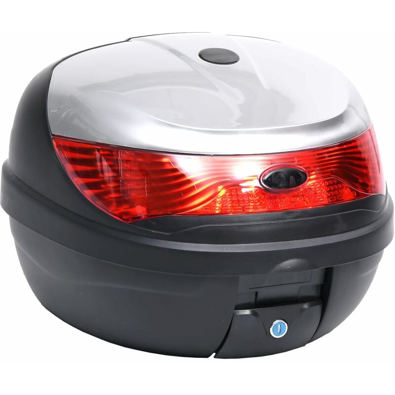 

Maleta para motos con capacidad para un casco 35 L - Plateado