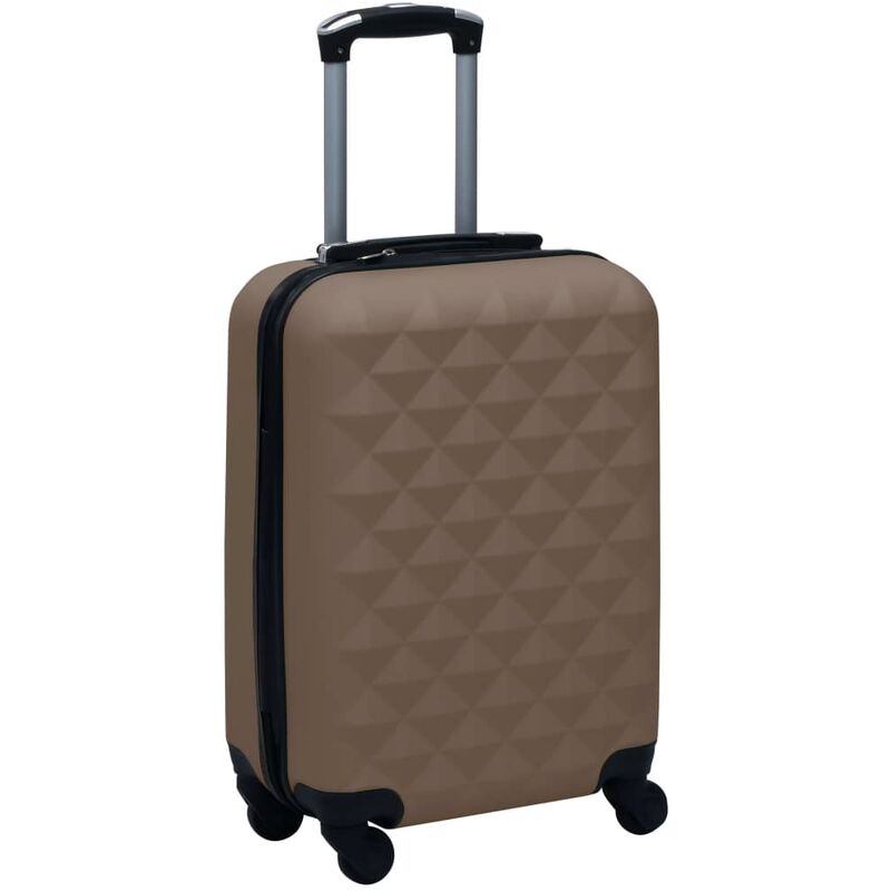 

Happyshopping - Maleta rigida con ruedas ABS marron