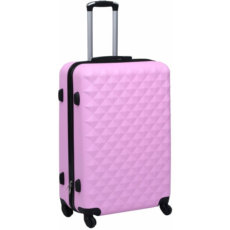 

vidaXL Maleta rígida con ruedas ABS rosa - Rosa