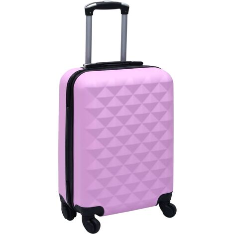 Maleta rígida con ruedas ABS rosa