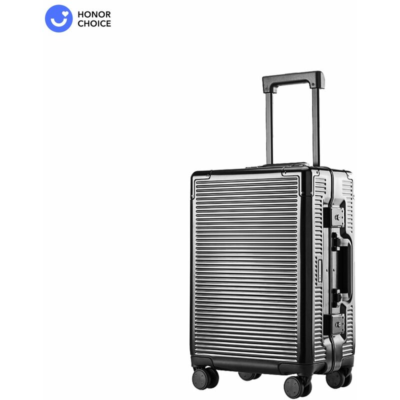 

Happyshopping - Maleta rigida de aleacion de aluminio de 20 pulgadas Maleta de mano ligera a prueba de golpes Maleta con ruedas giratorias TSA-Lock
