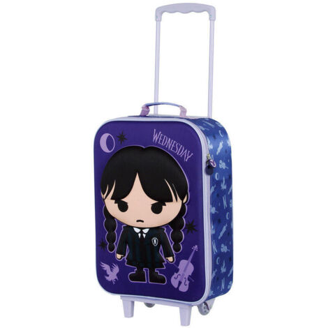 Maleta trolley 3D Chibi Miercoles