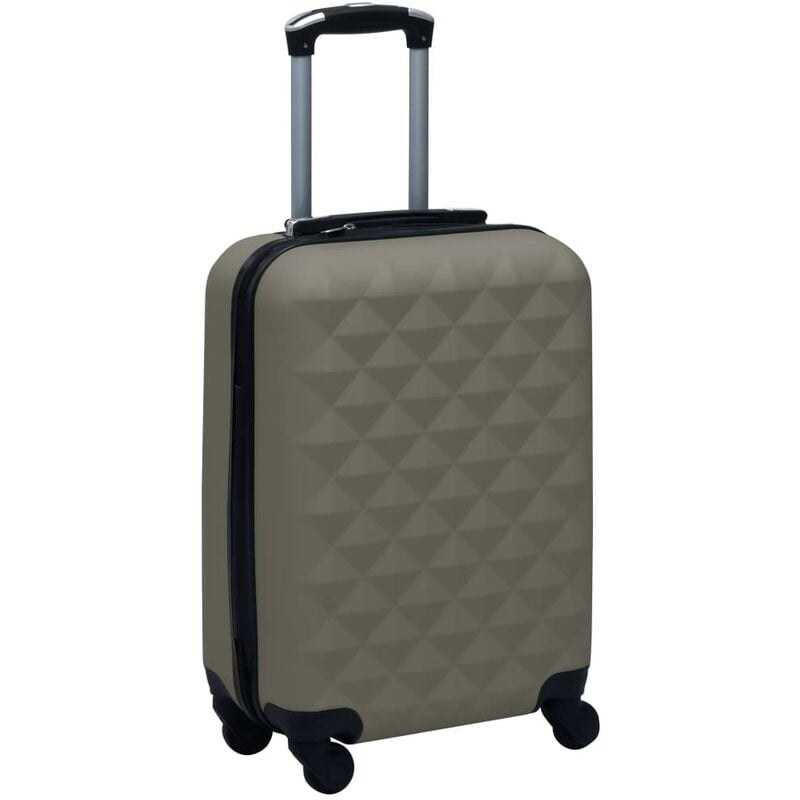 

Maleta trolley con ruedas rígida ABS gris antracita