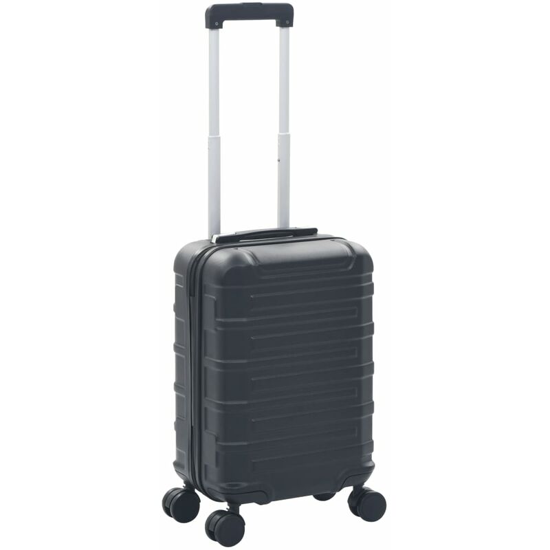 

vidaXL Maleta trolley con ruedas rígida negra ABS - Negro