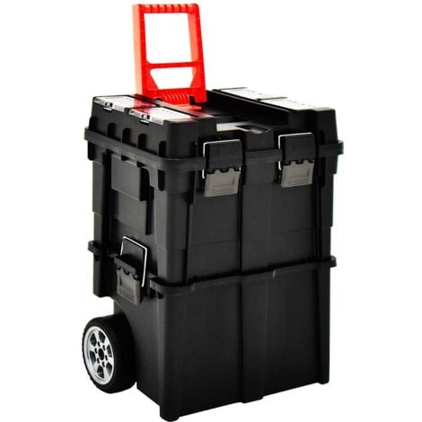 Maleta trolley para herramientas con mango 46x36x41 cm