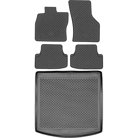Maletero DOMA 290140 + Alfombrillas DOMA 217876 - Seat Leon III Estate de 2013-2020, zona de pies delantera AV2 - INSTALADA