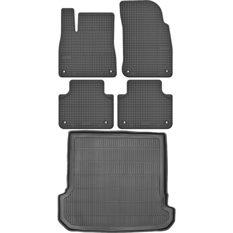 Maletero MAX-MAT 910125 + Alfombrillas MOTOHOBBY 200108 - Audi Q7 II SUV desde 2015, pie AV2 delantero y trasero - Instalado