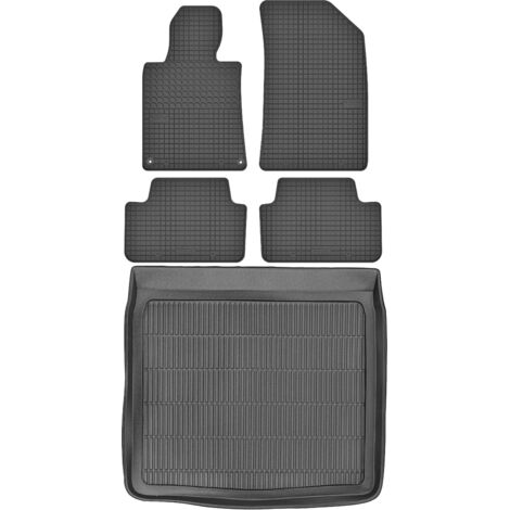 Maletero MAX-MAT 911617 + Alfombrillas MOTOHOBBY 191003 - Peugeot 508 I SW / Kombi de 2010-2019, zona de pies, lado del conductor - Instalado