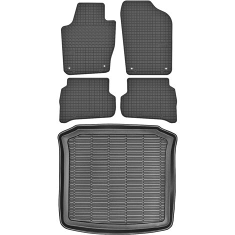 Maletero MAX-MAT 911805 + Alfombrillas MOTOHOBBY 160202 - Seat Ibiza IV ST / Kombi de 2010-2017, espacio para pies AV2 delantero - Instalado