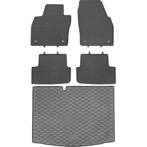 Maletero RIGUM 434088 + Alfombrillas GEYER 889/4C - Skoda Fabia III Hatchback 2018-2021. Zona de pies delantera AV2 - INSTALADA